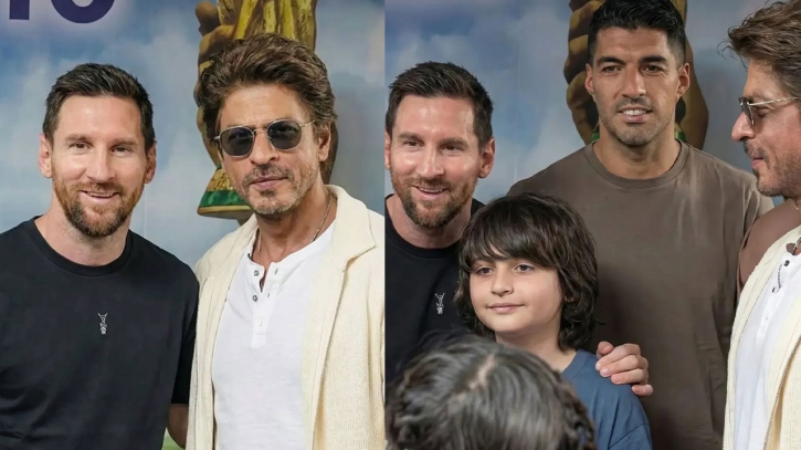 মেসির সঙ্গে আব্রাম খানের স্পেশাল মুহূর্ত, বাবার ক্যামেরায় বন্দি